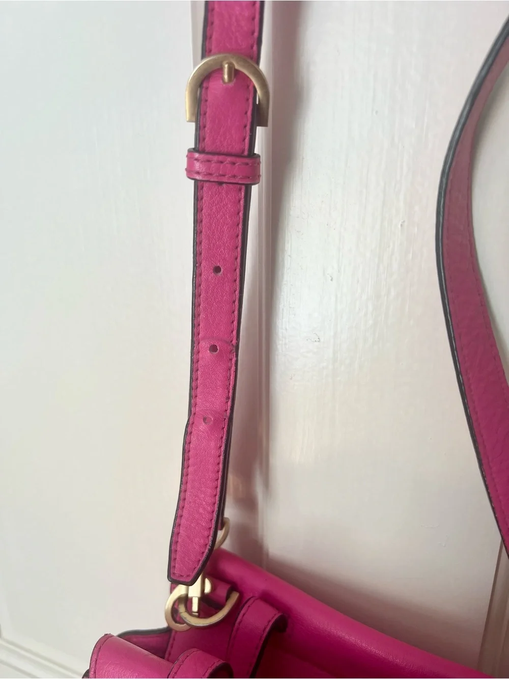 kate spade Saturday Bright Pink Leather Satchel